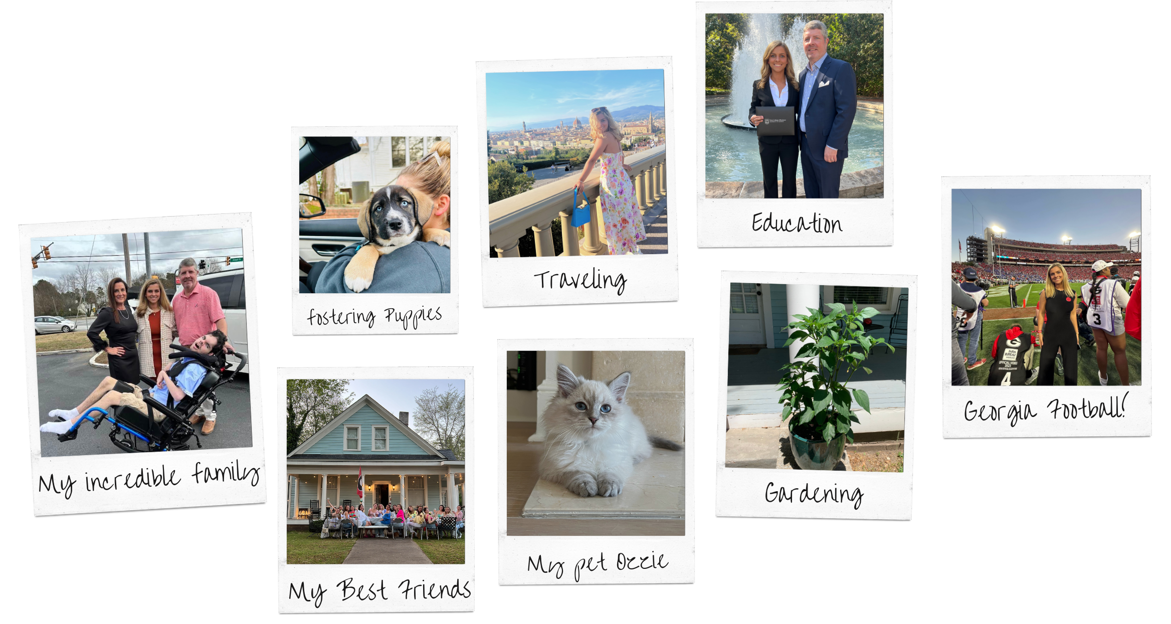 Red and White Grandparents Pictures Photo Collage (1)